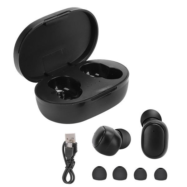 A6S Wireless Bluetooth Earphone Headset Sports Headphone with Charging Bay