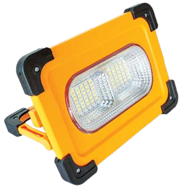 Portable Led Solar Work Light Ip65 5400mah C/W Usb 1000ma