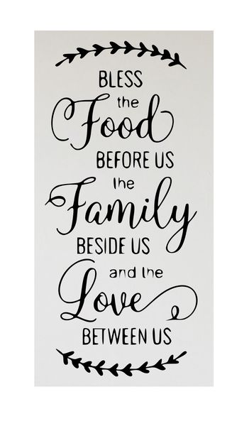 Bless This Family Vinyl Wall Decor