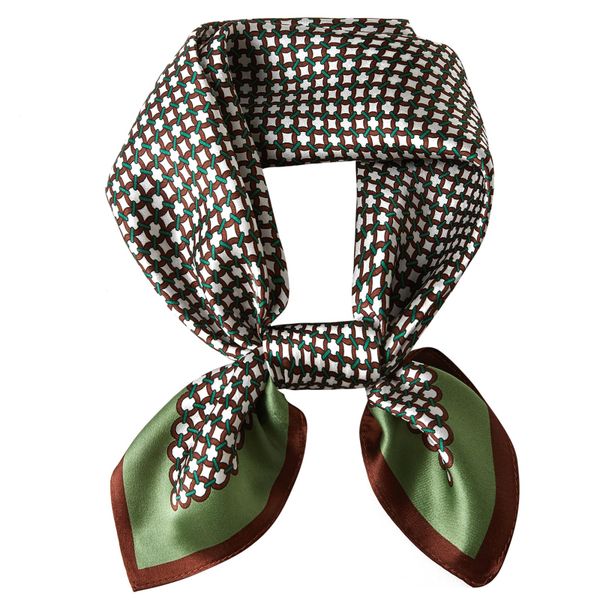 Mulberry Silk Women Square Neck Scarf Soft Elega image