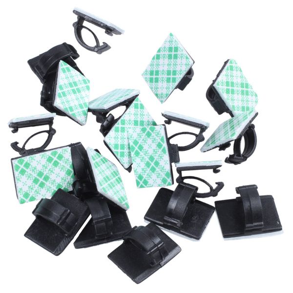 20pcs Adhesive Car Tie Fixer Management Desk
