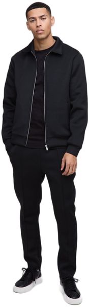 boohooMAN - Men's Regular Fit Harrington Jacket &amp; Tracksuit SET - Black