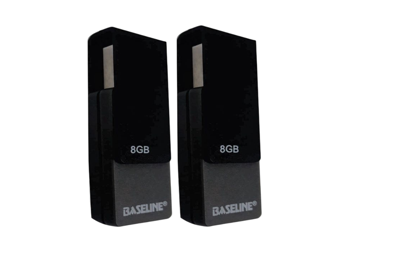 Baseline 8 GB Standard Flash Drive (Pack Of 2)