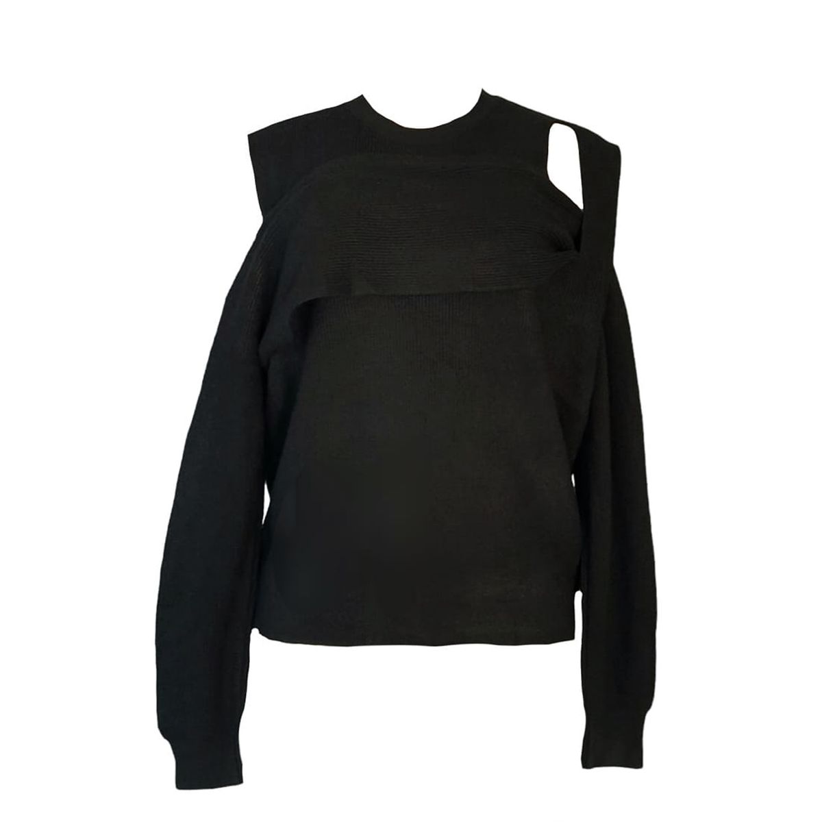 Ladies Stylish Contrast Shoulder Cutout Jersey Shop Today. Get it