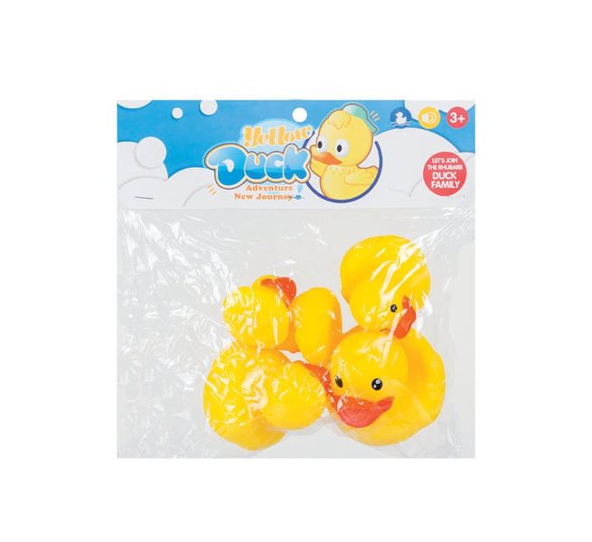 Rubber Ducks - 5 Piece - Vinyl - Yellow &amp; Orange - 3 Pack