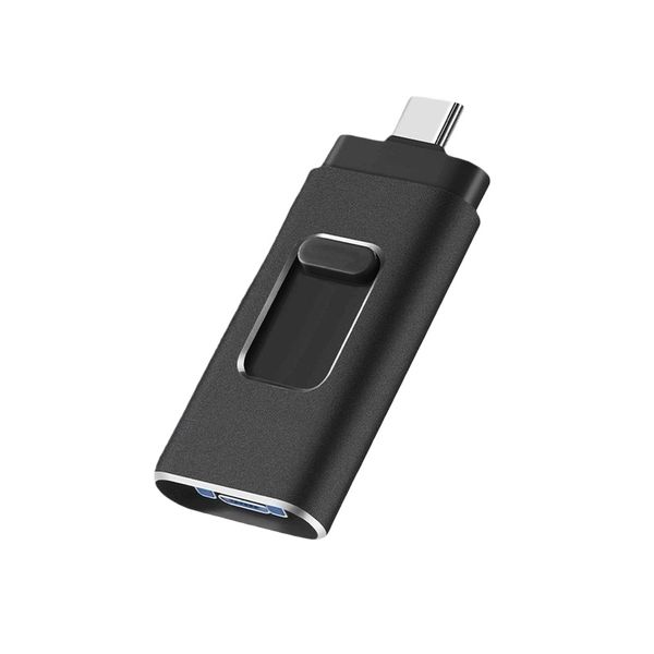 4-in-1 USB Flash Drive 16GB Compatible with iPhone, Android &amp; PC