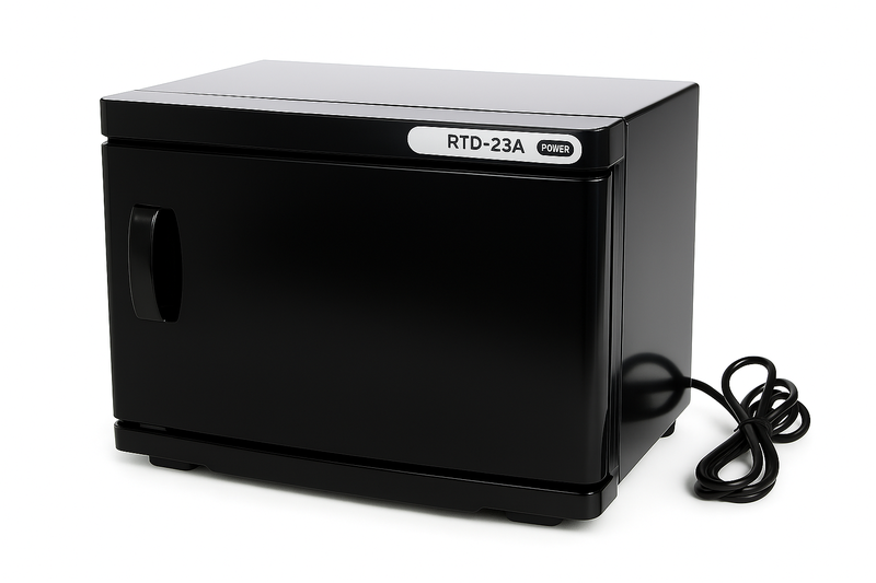 Towel Warmer &amp; UV Steriliser Cabinet 32L Electric Heated Towel Unit - Black