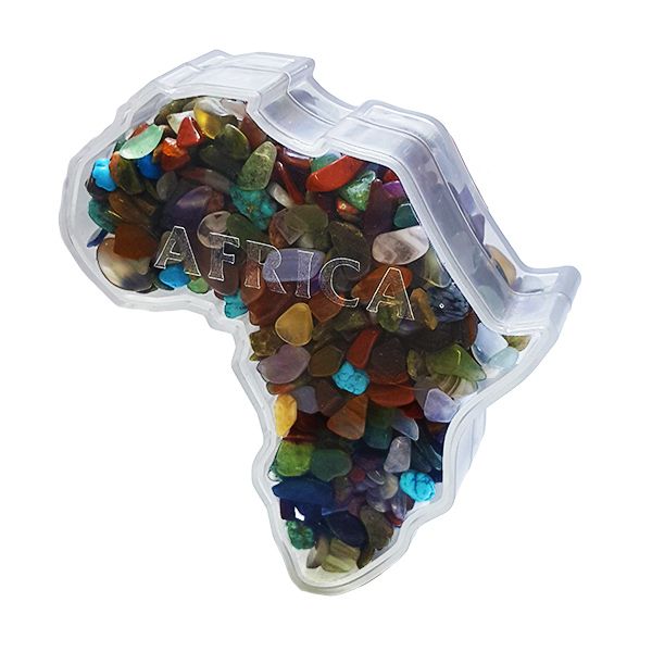 Africa -Tumbled Polished Gemstones Geodig Box