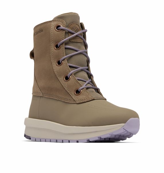 Columbia Women's Moritza Shield Omni Heat Boots Wet Sand Laven Pearl