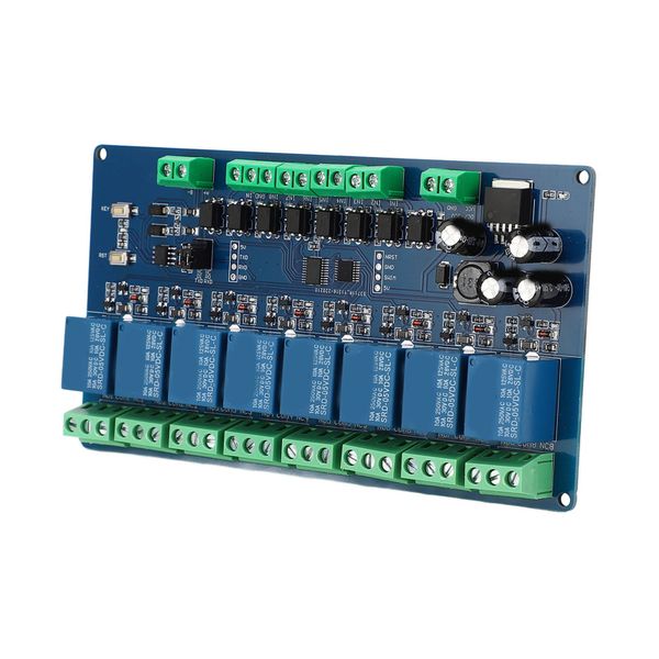 8 Channel Relay Module for Industrial Control with 8 Way IO DC7-24V