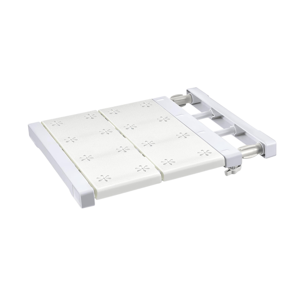 3-In-1 Adjustable Punch-Free Carbon + Plastic Storage Rack Divider