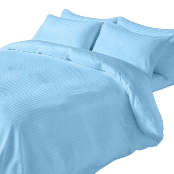 Relax Collection Microfibre Duvet Cover 3 Pieces Set - Blue