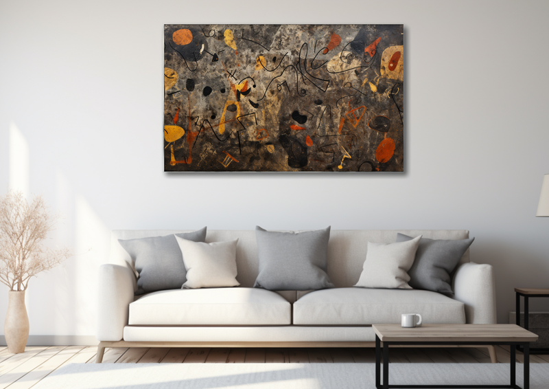 Canvas Wall Art - Rock Wall Abstraction HD0169