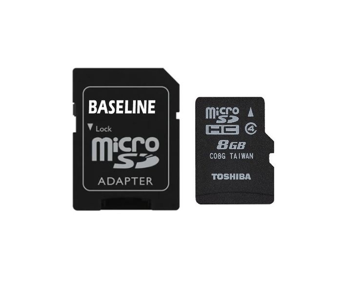 BASELINE 8GB Micro SD Card &amp; Adapter (Pack of 10)