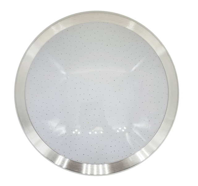 12W PVC Ceiling Fitting - Satin Chrome Sparkle (CL103)