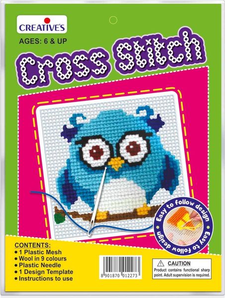 Creatives Cross Stitch Kits - Owl and Fish