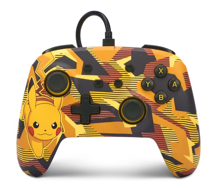 PowerA Enhanced Wired Controller for Nintendo Switch - Camo Storm Pikachu