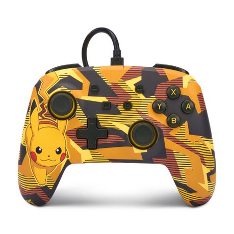 PowerA Enhanced Wired Controller for Nintendo Switch - Camo Storm Pikachu Image