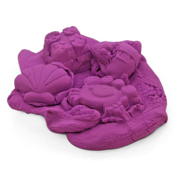 1Kg Sensory Sand with Shapes Purple