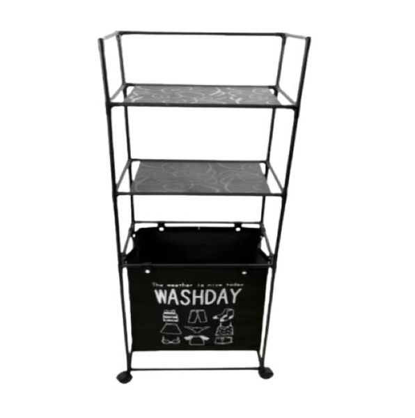 UNIW 2 in 1 Utility Cart Organizer for Bathroom or Laundry Use with Wheels