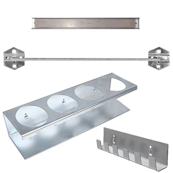 Steel Pegboard Accessories - 4 Piece Set