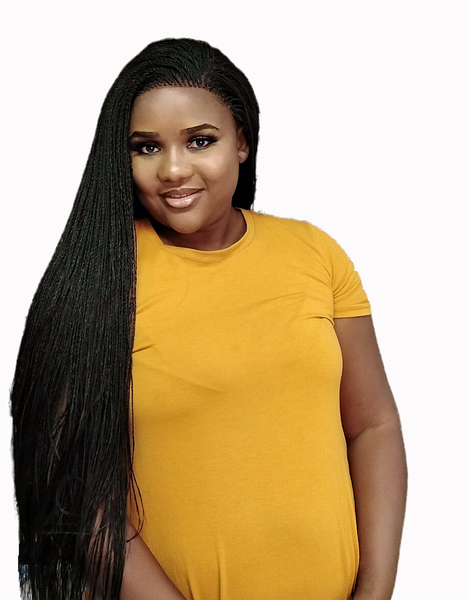 Full Frontal black Twist Wig