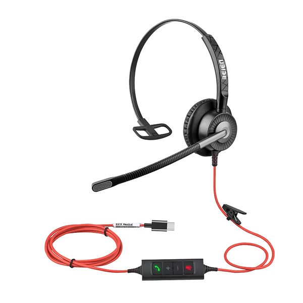 Wired Earphone with microph,Noise Reduction Fit for PC/Phone/Home Office