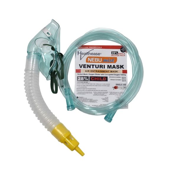 Healthease - Oxygen Mask Venturi 60% For Adult x2