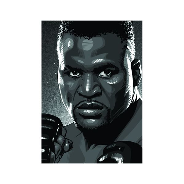 Francis Ngannou Portrait - A1 Poster