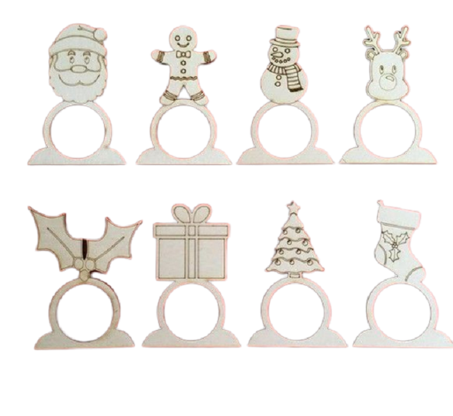 Christmas Theme Napkin rings