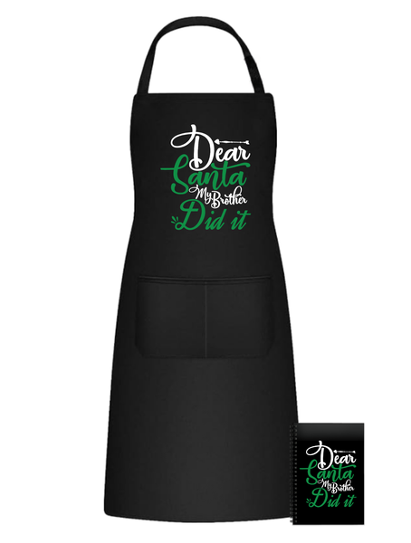 Christmas Santa Brothers Fun Kitchen Braai Apron Christmas Birthday Gift