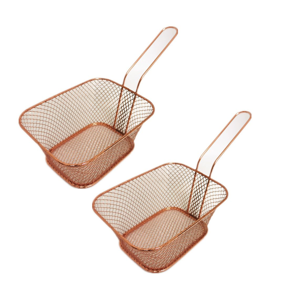 Chip Fry Basket - 2 Piece - Rose Gold