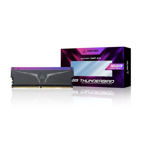 Arktek 16GB DDR4 3200Mhz Desktop Gaming Memory Heatsink RGB
