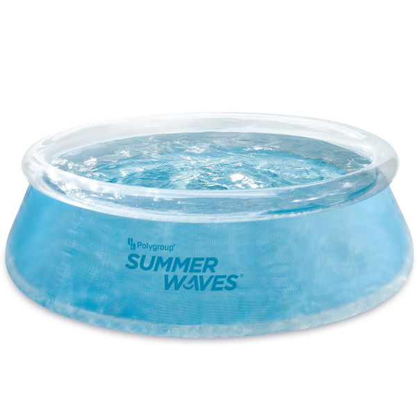 8FT Summer Waves Transparent Quick Set Pool