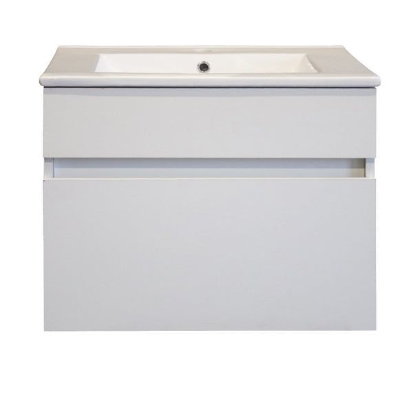 White Stylo Bathroom Vanity Cabinet 600