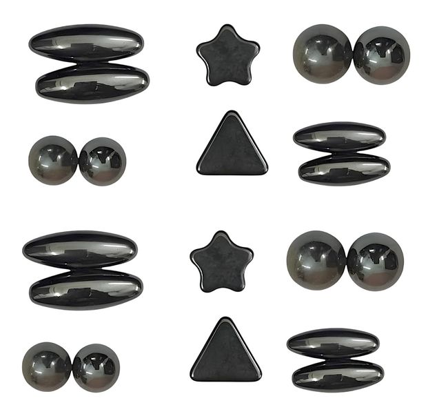 From ovals to pentagons, Pack of 20 Educational Toy Magnets