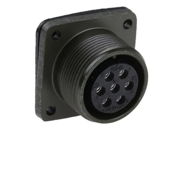 XY3102A-16S-1S: MIL-DTL-5015 Square Flange Female Circular Connector