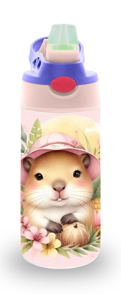 Girly Safari Animals Design 3 12oz Double walled Stainless Steel Bottle