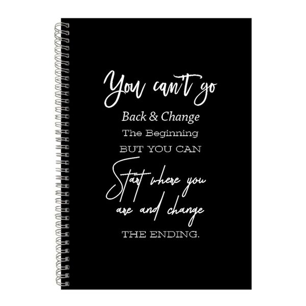 Change A4 Notebook Spiral Lined Motivational Saying Graphic Notepad Gift187