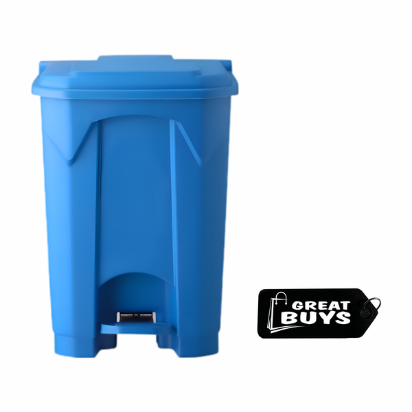 50Lt Waste Pedal Bin With Lid &amp; Gel Keyring