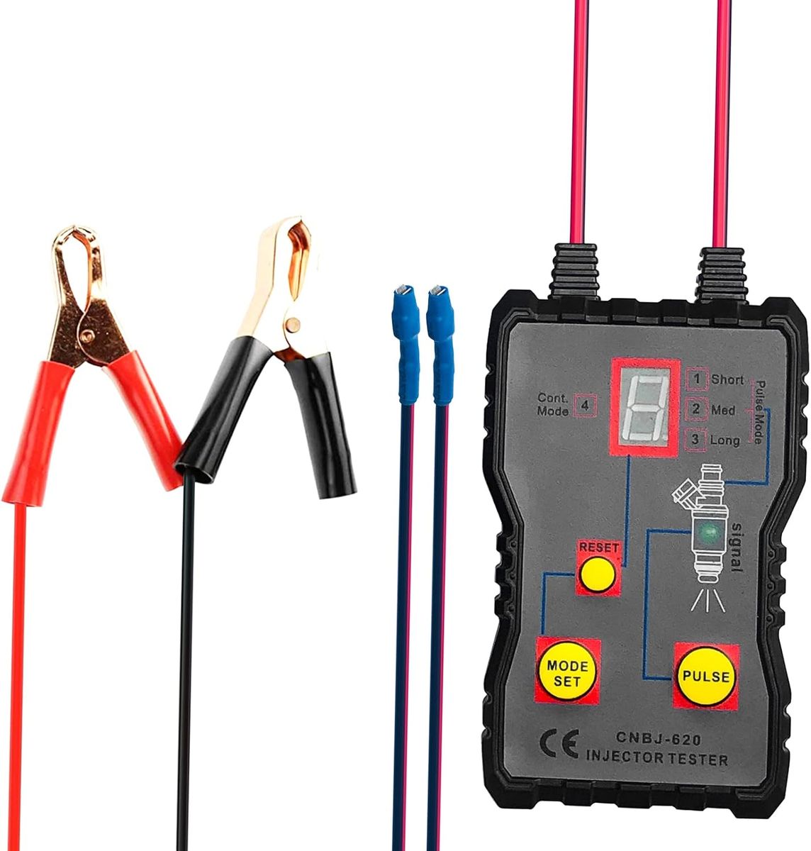 Fuel Injector Tester 4 Pluse Modes Fuel Injector Adapter Cleaning Tool ...
