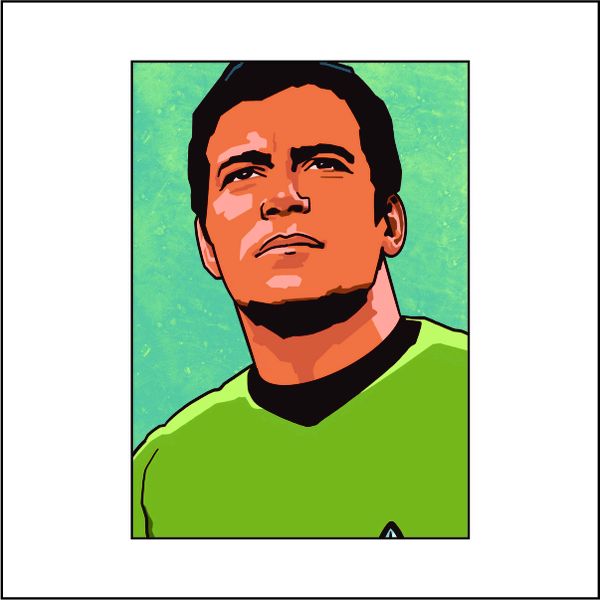 James T. Kirk Serious Face - A1 Poster