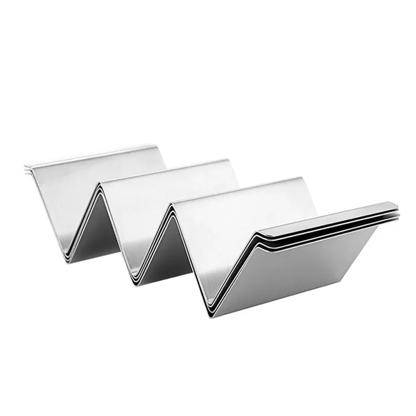 CheffyThings Stainless Steel Taco Holder Stand - Set of 3