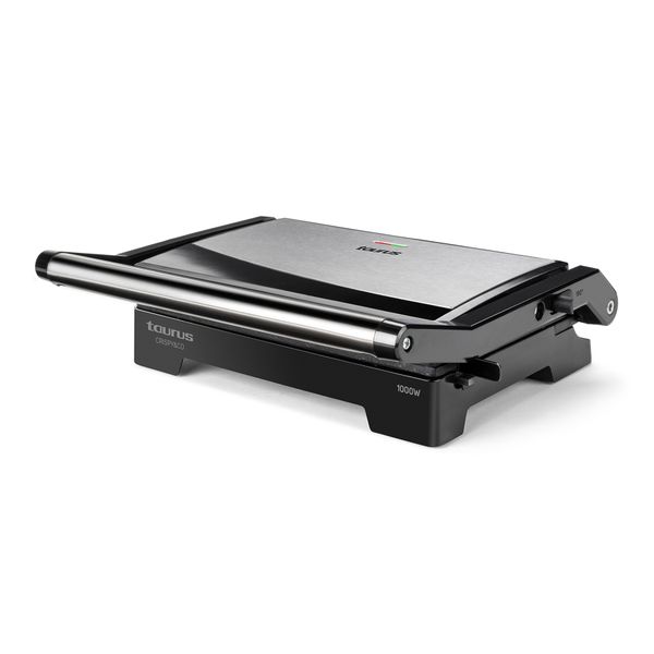 Taurus - Panini Press 2 Slice Non-Stick Black 14 x 23cm 1000W "Crispy&amp;Co