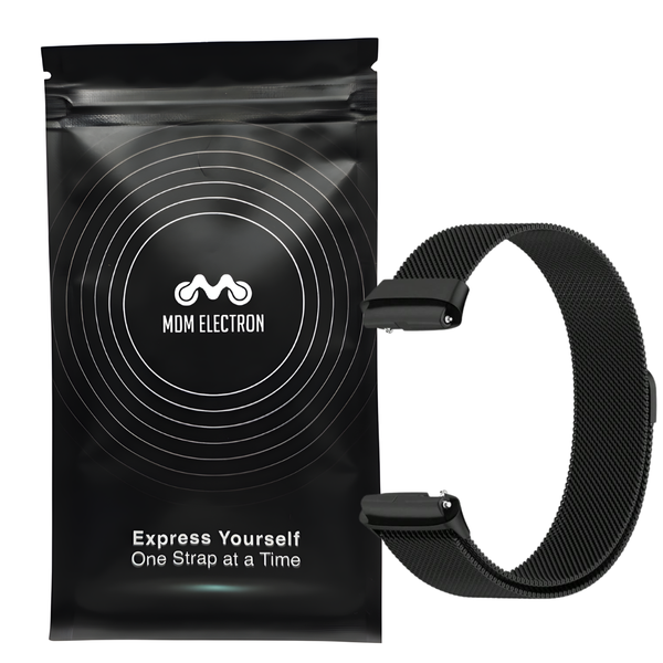 Milanese Loop Strap Compatible with Redmi Watch 3 Active/ 3 Lite-Black