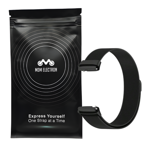 Milanese Loop Strap Compatible with Redmi Watch 3 Active/ 3 Lite-Black Image
