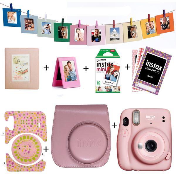 Instax Mini 11 Camera Value Pack Blush Pink