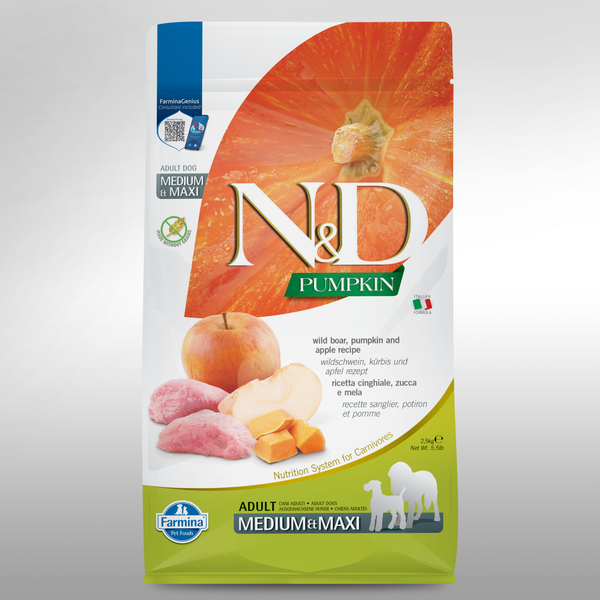 Farmina N&amp;D Pumpkin- Boar, Pumpkin &amp; Apple - Medium&amp;Maxi