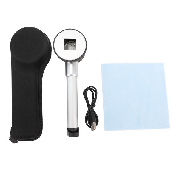 45X magnifying glass with LED light &amp; measurement scale