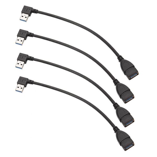 Usb 3 0 Angle 90 Degree Extension Cable Male To Female Adapter Left